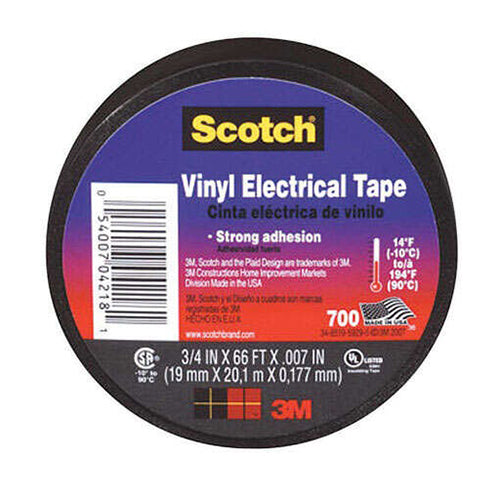 Scotch Black Vinyl Electrical Tape 4218-BA-40