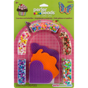 Cupcakes and Butterflies Perler Kit