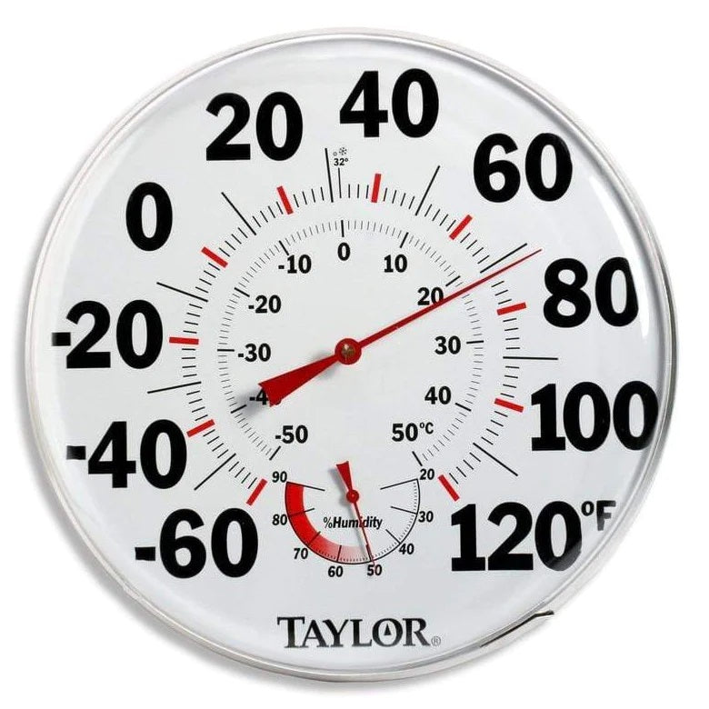 Indoor Outdoor Thermometer Large Wall Thermometer-Hygrometer