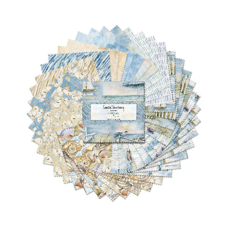 Coastal Sanctuary Collection 5 Karat Cotton Fabric Crystals 508-764-508