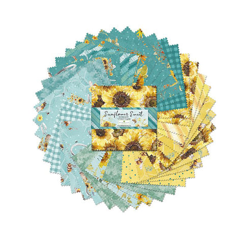 Sunflower Sweet 5 Karat Crystals Cotton Fabric 508-766-508