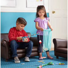 children fishing with magnetic rod