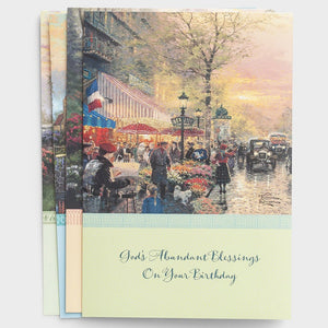 Thomas Kinkade Birthday Boxed Cards 51723