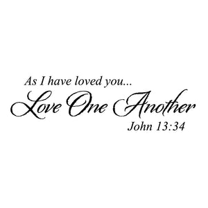 Love One Another Vinyl Wall Decal 5228