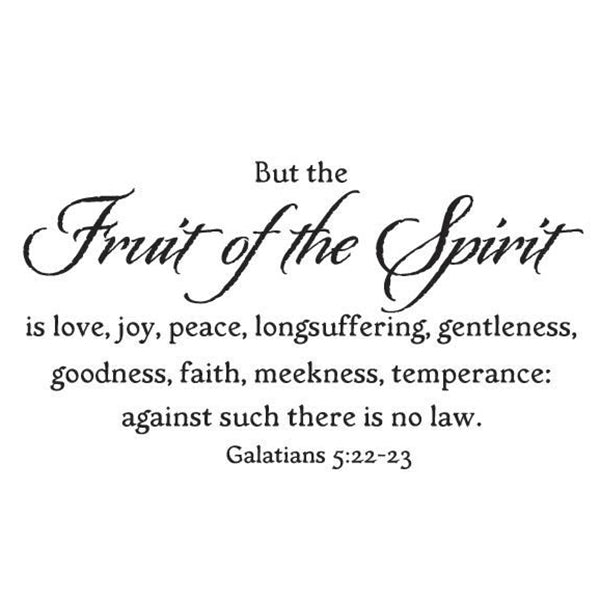 Fruit of the Spirit Vinyl Wall Decal 5267