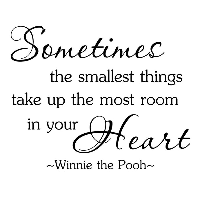 The Smallest Things Vinyl Wall Decal 5289