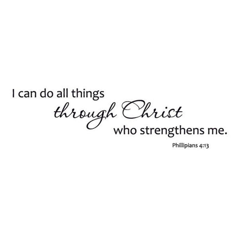 I Can Do All Things Vinyl Wall Decal 5351