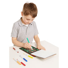 coloring pad in use