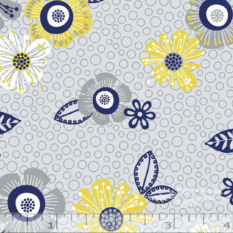 Bubbles Floral Poly Cotton Dress Fabric 5561