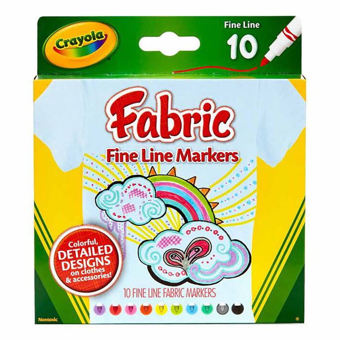 10-Count Fine Line Fabric Markers 58-8626