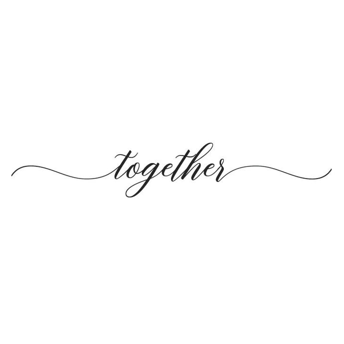 Together Vinyl Wall Decal 6001