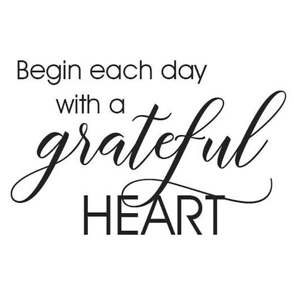 Begin Each Day Vinyl Wall Decal 6002