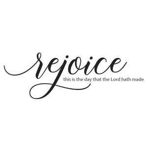 Rejoice Vinyl Wall Decal 6011