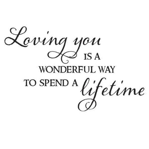 Loving You Vinyl Wall Decal 6012