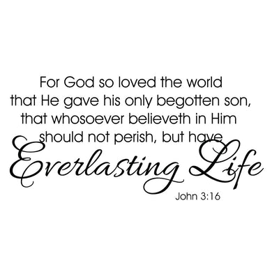 Everlasting Life Vinyl Wall Decal 6018