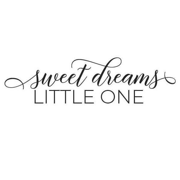 Sweet Dreams Little One Vinyl Wall Decal 6020