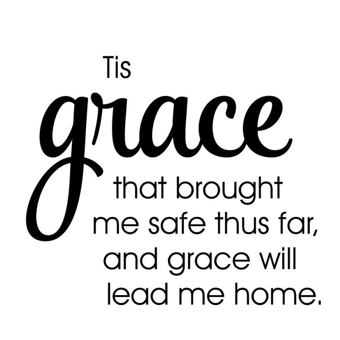 Tis Grace Vinyl Wall Decal 6021