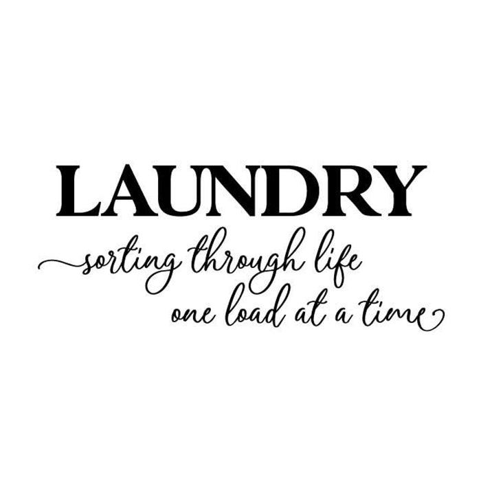 Laundry Vinyl Wall Decal 6029