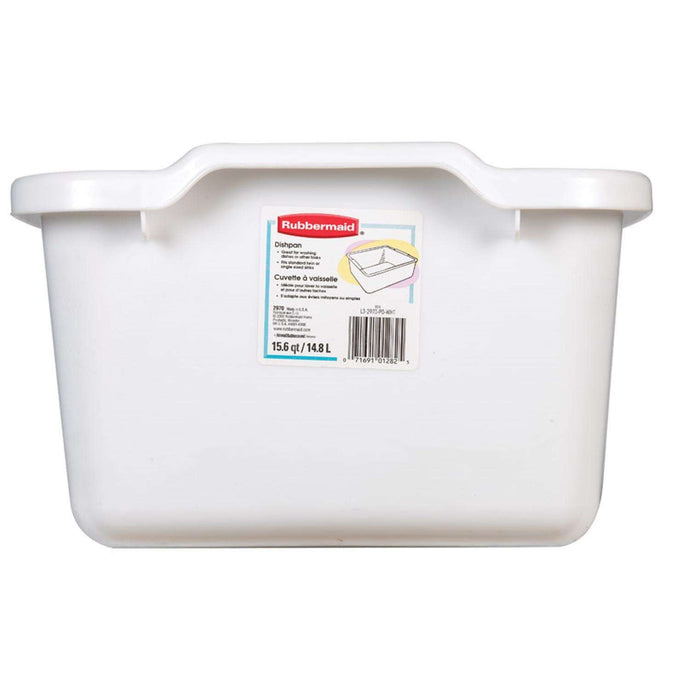 White Plastic Dish Pan