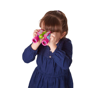 girl using cutie pie binoculars
