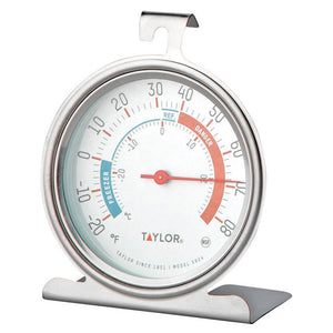 Large 3 inch Dial Oven Thermometer Clear Large Number Easy-to-Read Oven  Thermometer with Hook and Panel Base Hang or Stand in Oven,Red