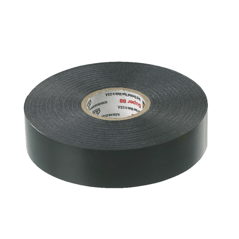 Velcro tape roll, black, loop type with acrylic adhesive back, 1” x 75