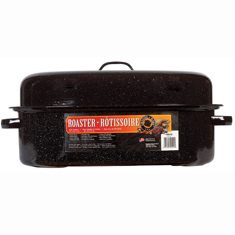Granite Ware® 18 Covered Oval Roaster