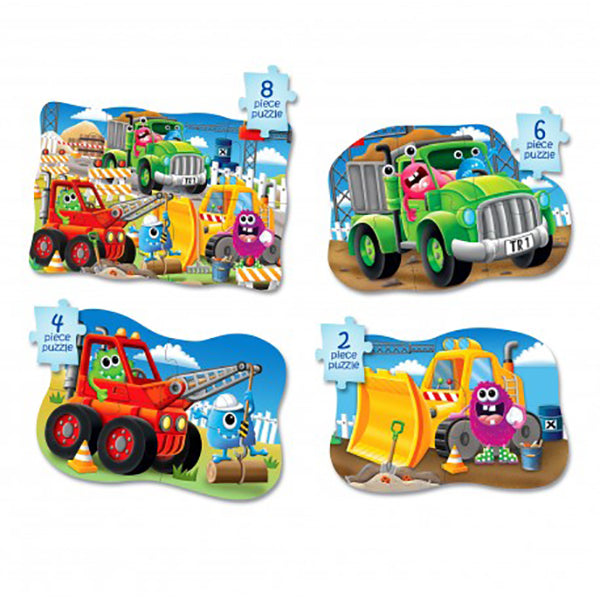 My First Puzzle 4-In-A-Box Monster Truck Set 628140