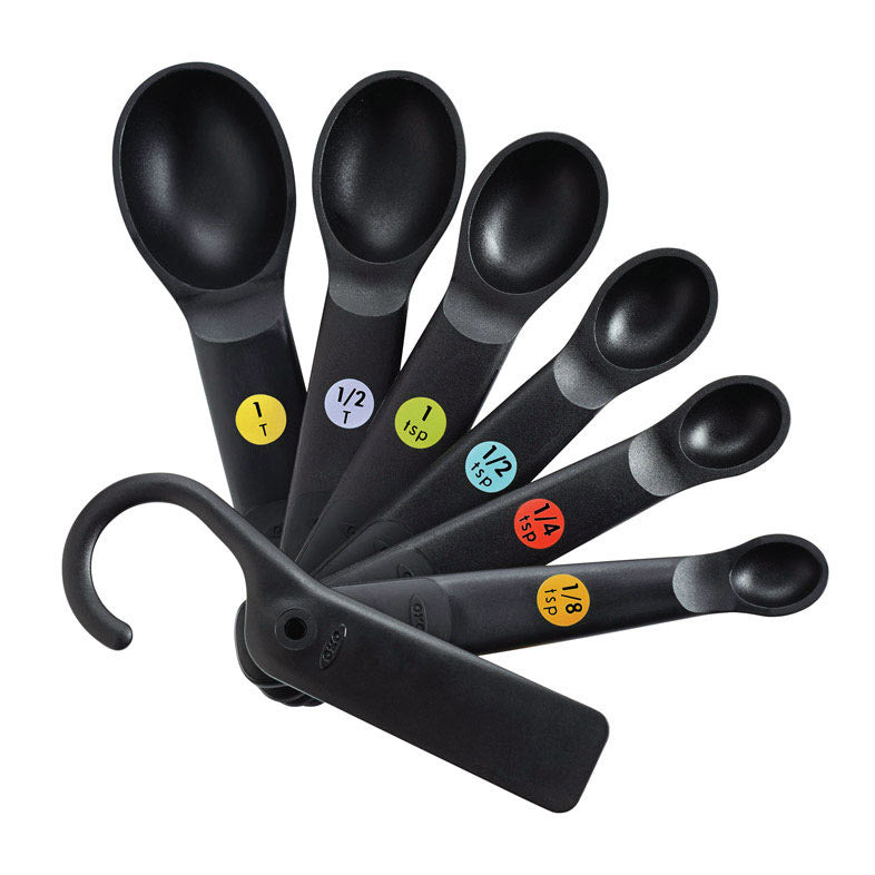 New OXO Good Grips Heavy Black Silicone Utensils - Set of 4 Spoons Ladle  Paddle