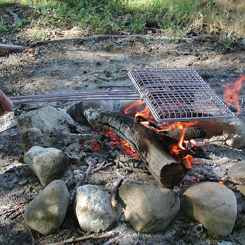 Rome Grill Basket in use