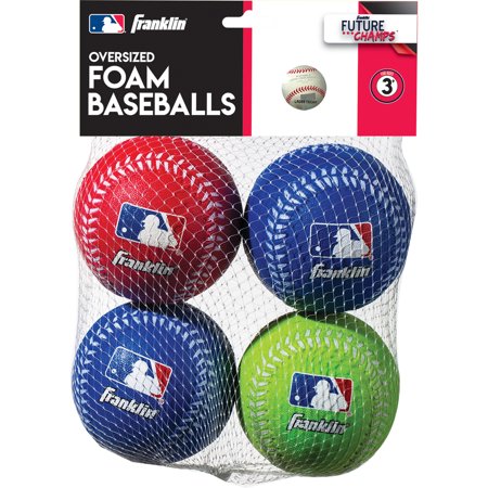 4-Pack Oversized Foam Baseballs