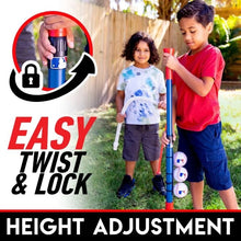 easy twist and lock, height adjustment