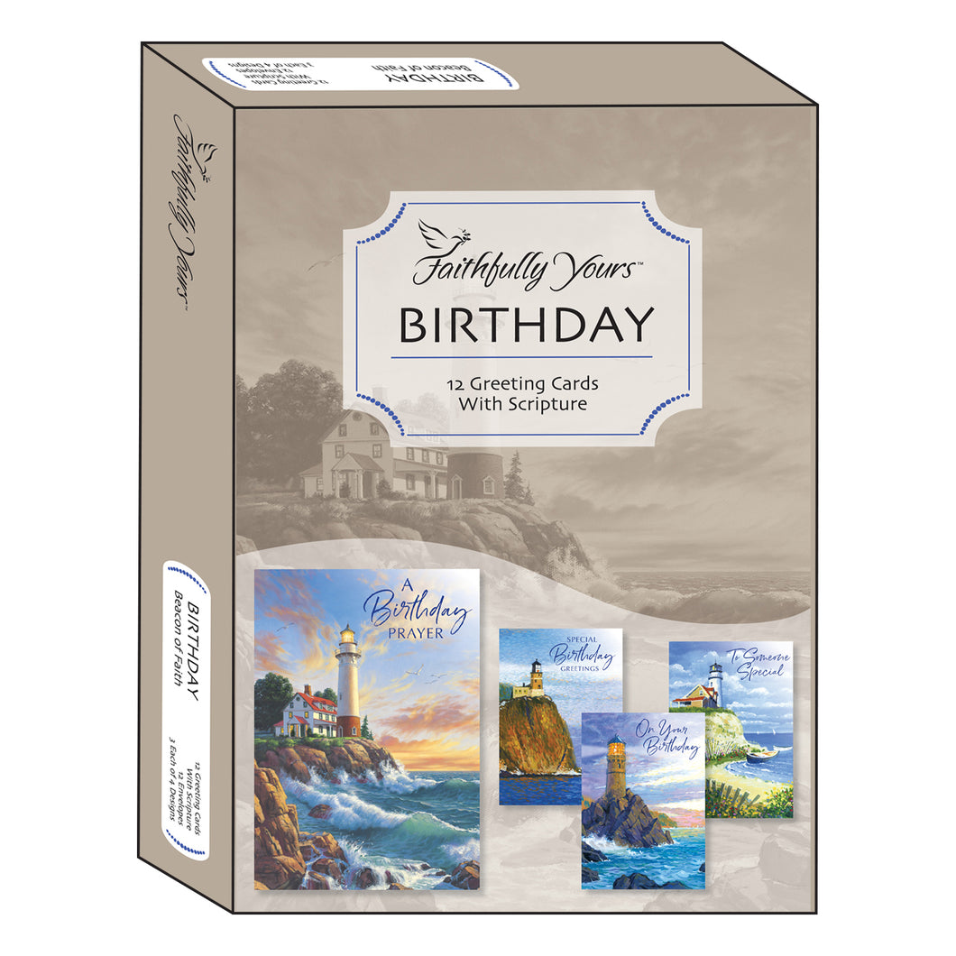 Boxed Cards Birthday Lighthouses 658-00520-000
