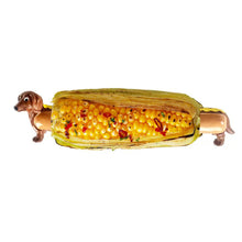 Dachshund Corn Holder Holding the Corn