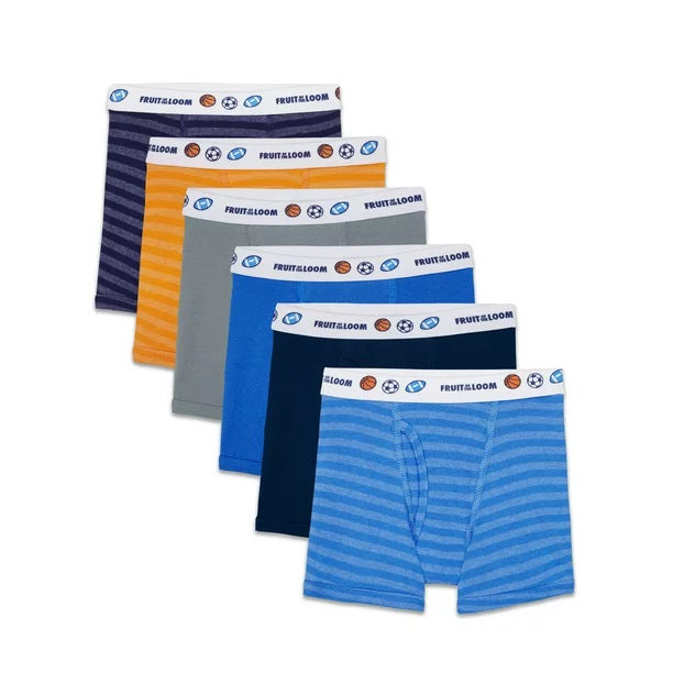 6-Pack Boys' Boxer Briefs 6EL467T