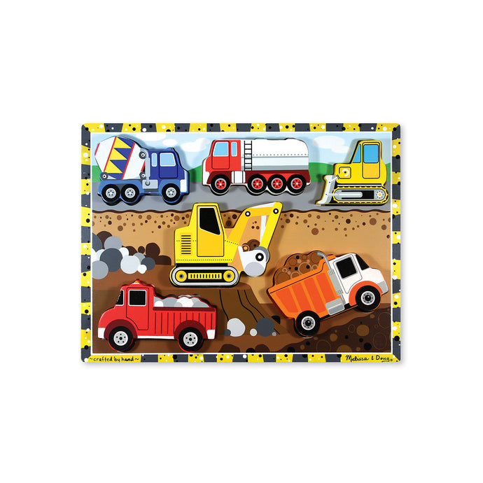 Melissa & Doug chunky construction puzzle.