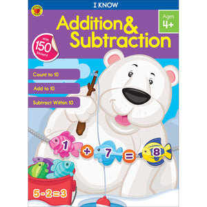 Carson Dellosa I know addition & Subtraction activity book