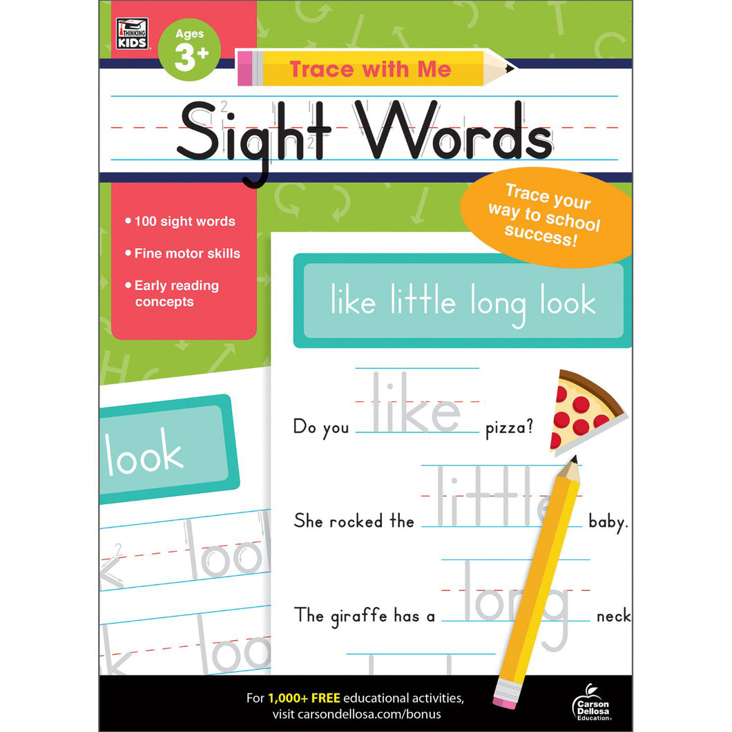 Carson Dellosa Sight Words activity book cover