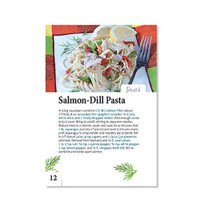 Easy Week Nights Cookbook sample page salmon dill pasta