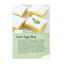Cookie Bars Cookbook sample page lemon sugar bars recipe