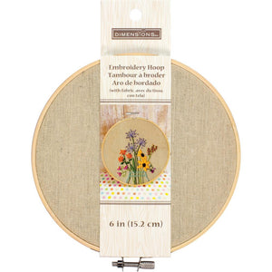 Essentials by Leisure Arts Wood Embroidery Hoop 3 Bamboo - wooden hoops  for crafts - embroidery hoop holder - cross stitch hoop - cross stitch  hoops