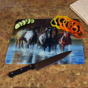 Rush Hour Cutting Board with Food