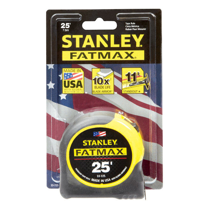 Stanley FATMAX tape measure 25 feet.