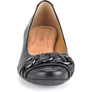 Women's Posie Black Leather Dress Shoes 751801