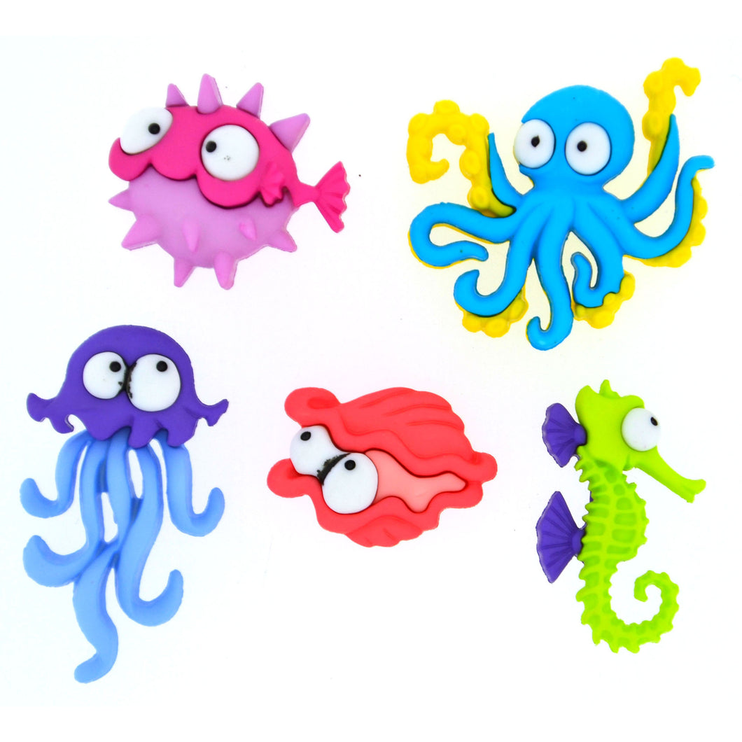Dress It Up Buttons Creatures of the Sea 8298