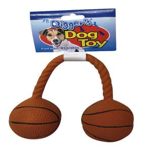 Twin Basketballs Tug Toy 52552