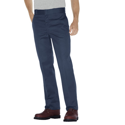 Navy Dickies work pants, front.