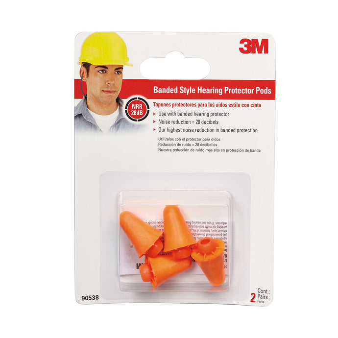 Banded Style Hearing Protector Pods 90538-2-10DC