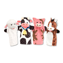 four farm friends hand puppets