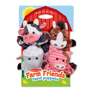 farm friends hand puppets in package